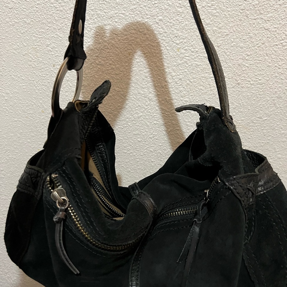 Black Leather Shoulder Bag